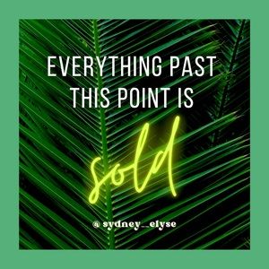 Everything past this point is sold!